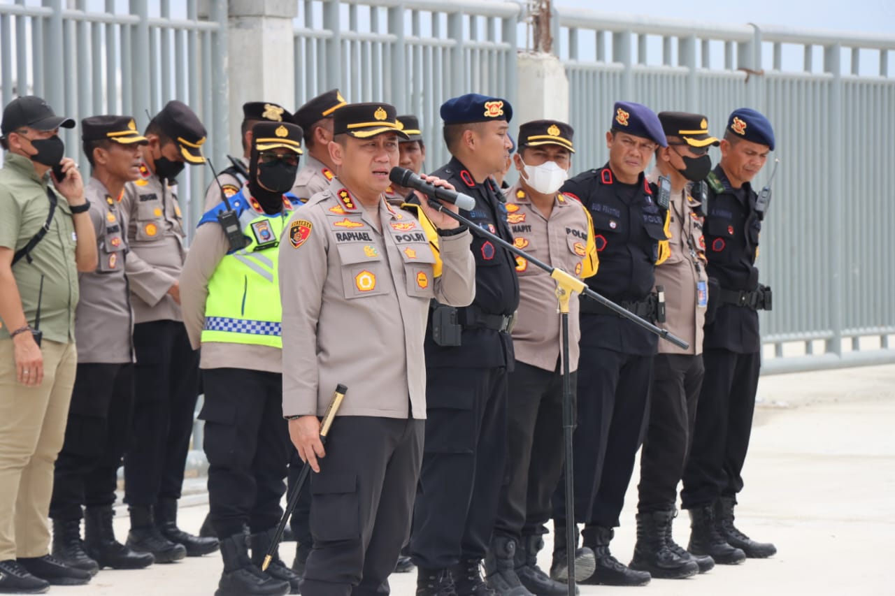 Closing Ceremony PON XXI, Polresta Deli Serdang Laksanakan Apel Persiapan Pengamanan