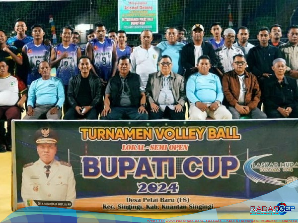 Bupati Kuansing Buka Tournamen Voli di Petai Baru