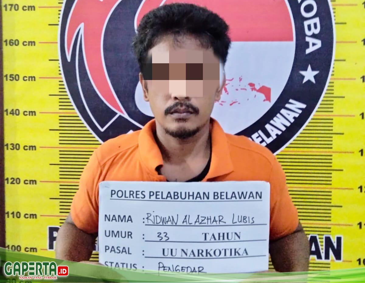 Sat Narkoba Polres Pelabuhan Belawan Tangkap Pengedar Narkotika di Tanjung Mulia