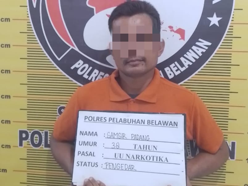 Sat Narkoba Polres Pelabuhan Belawan Tangkap Pengedar dan Pengguna Narkoba di Pematang Johar