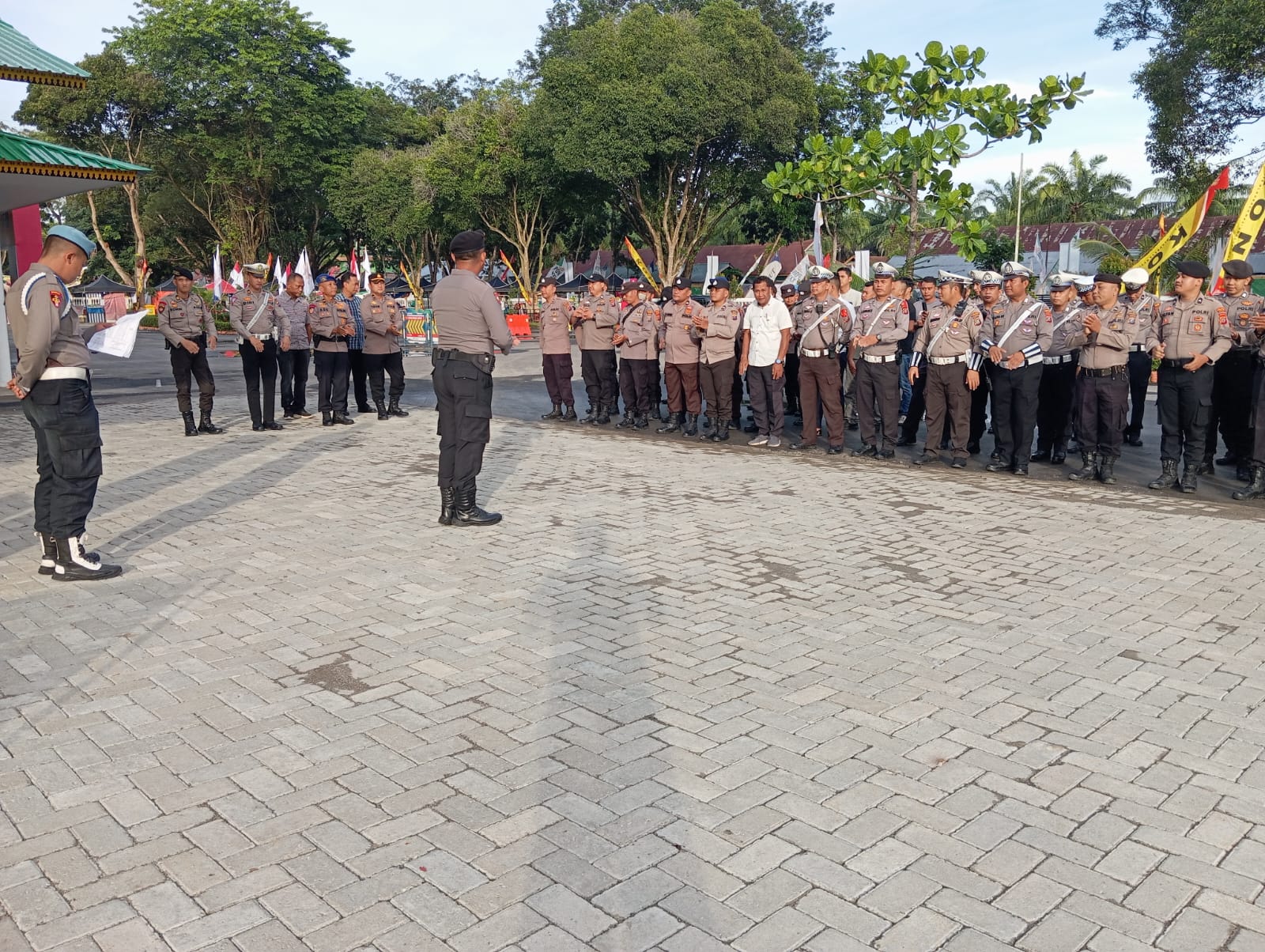 Hari Ketiga, Polres Langkat Melakukan Pengamanan Cabang Olahraga Sambo PON XXI Aceh-Sumut