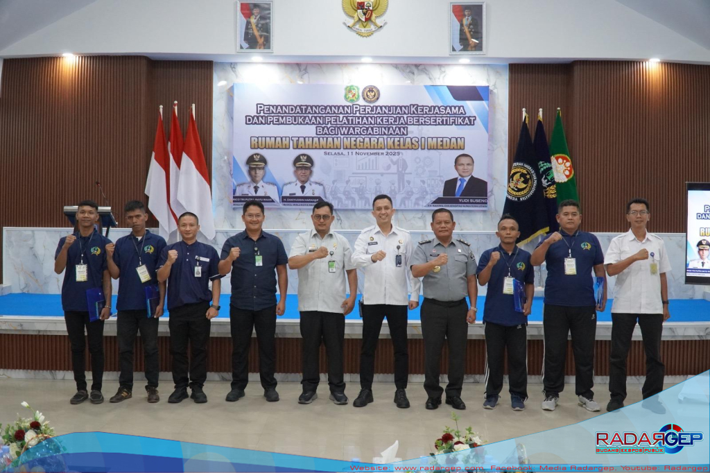 Rutan Kelas I Medan Jalin Kerja Sama dengan Disnaker Kota Medan dan Empat Lembaga Bantuan Hukum