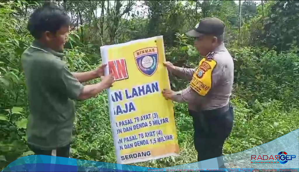 Cegah Karhutla, Polsek Gunung Meriah Himbau Pencegahan Karhutla ke Masyarakat