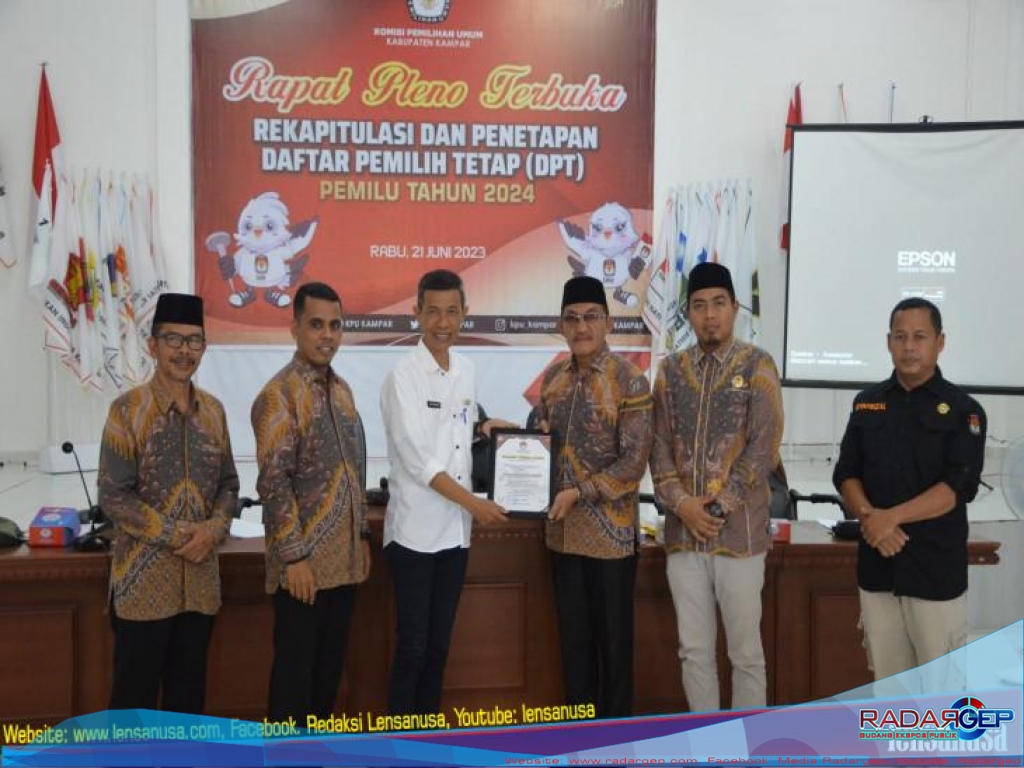  Rapat Pleno Terbuka Akhir DPT Pemilu Tahun 2024