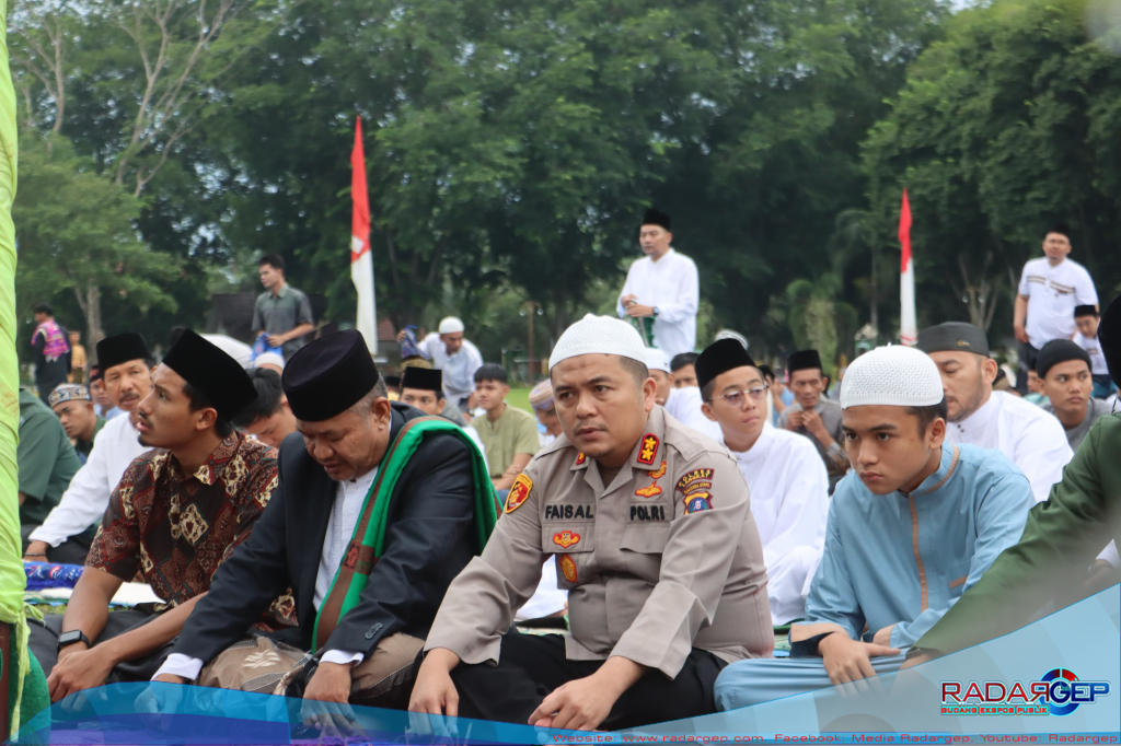 Polres Langkat Gelar Sholat Idul Adha10 Dzulhijjah 1445 H