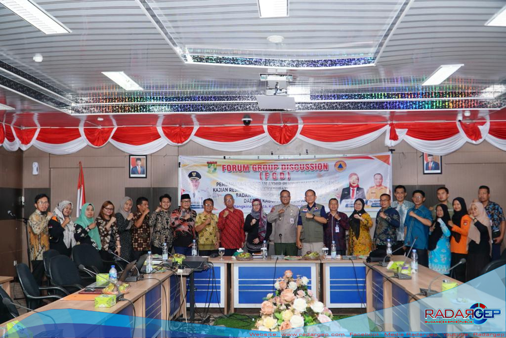  BPBD Kampar Lakukan Pembahasan Laporan Akhir Pengkajian Resiko Bencana