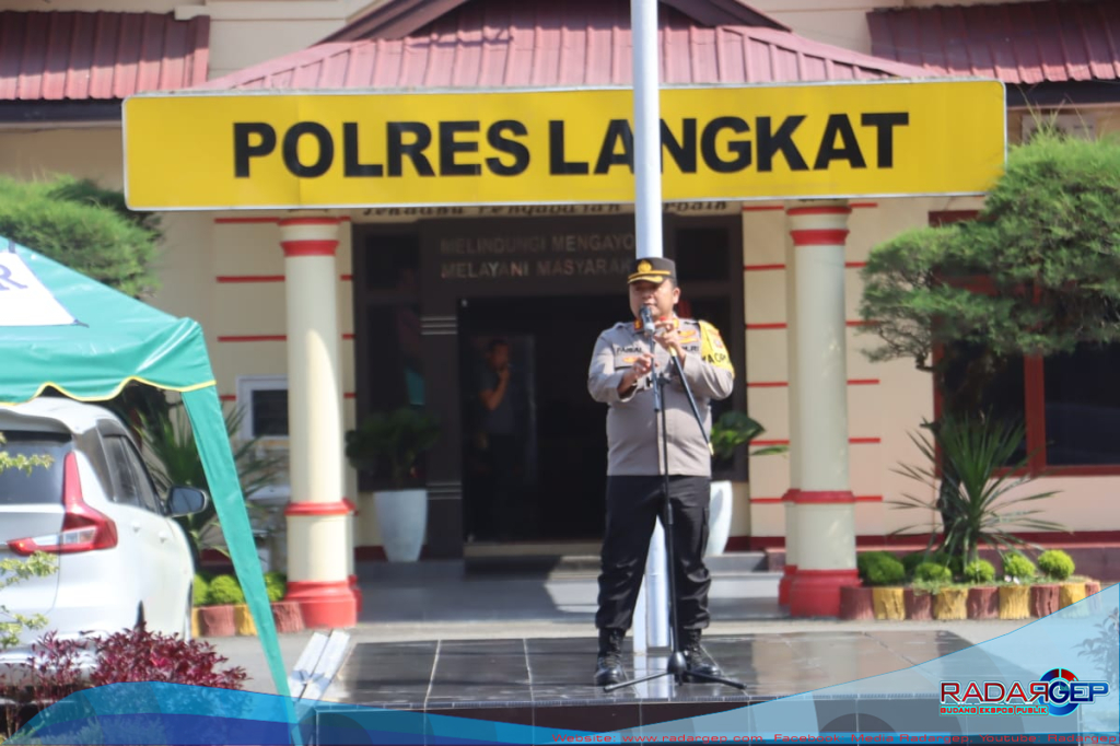 Persiapan Menghadapi Puncak Pemilu 2024, Kapolres Langkat Pimpin Simulasi PAM TPS