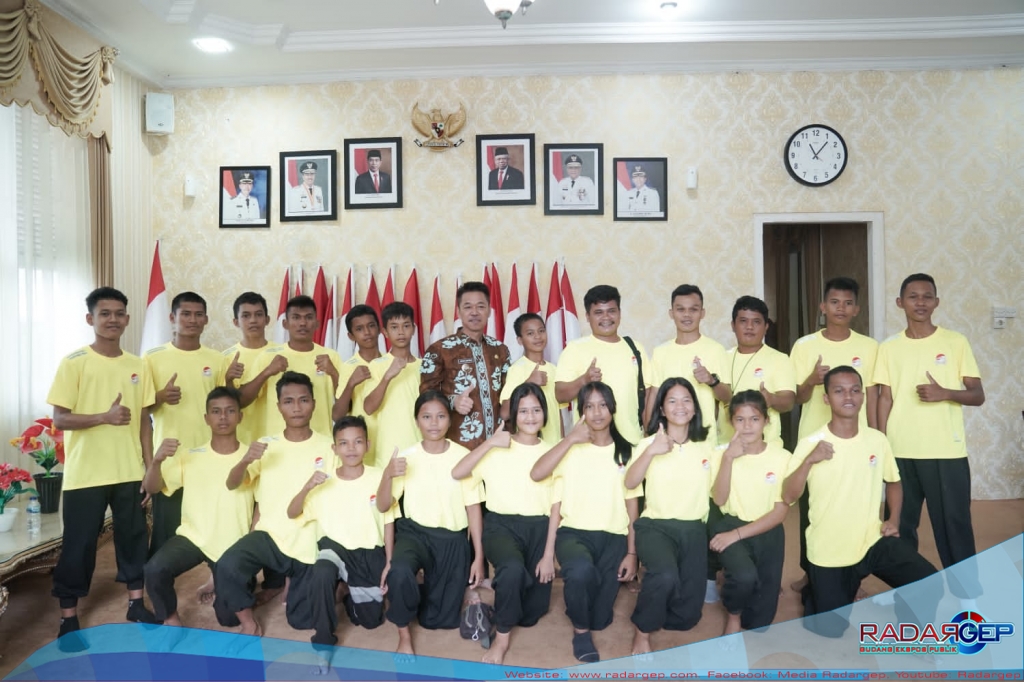 Bupati Rohil Lepas Atlet Wushu Ikuti Selekda Porwil Riau