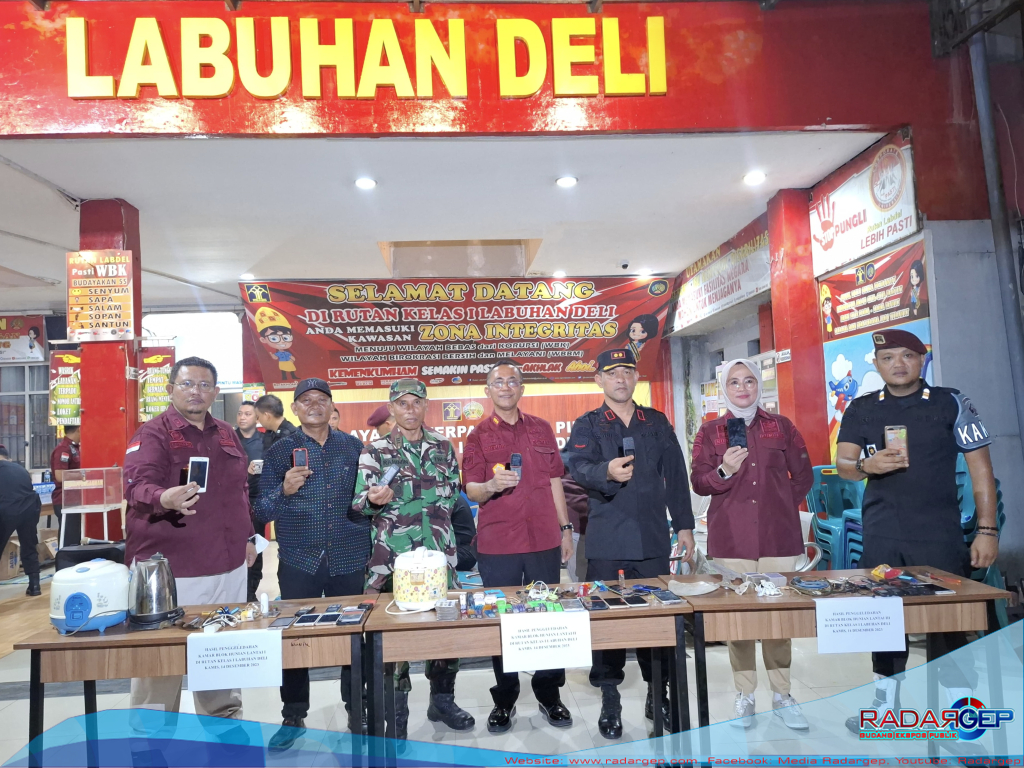 Rutan Labuhan Deli Gelar Razia Kamar Warga Binaan