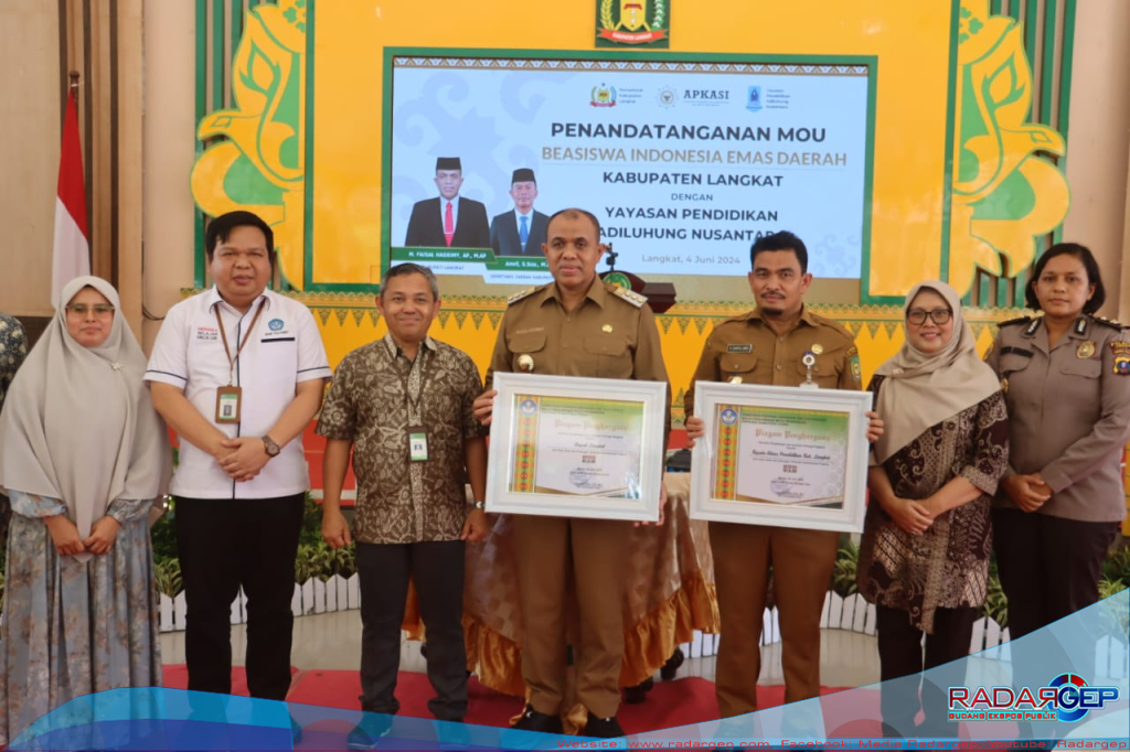 Kapolres Diwakili Kabag SDM Polres Langkat Hadiri Pandatanganan MOU