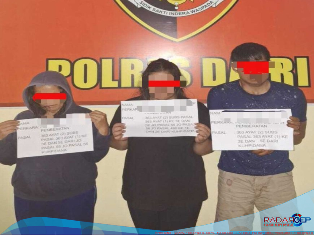 Sat Reskrim Polres Dairi Tangkap 3 Pelaku Pencurian Emas dan Surat Berharga Senilai Rp 700 Juta