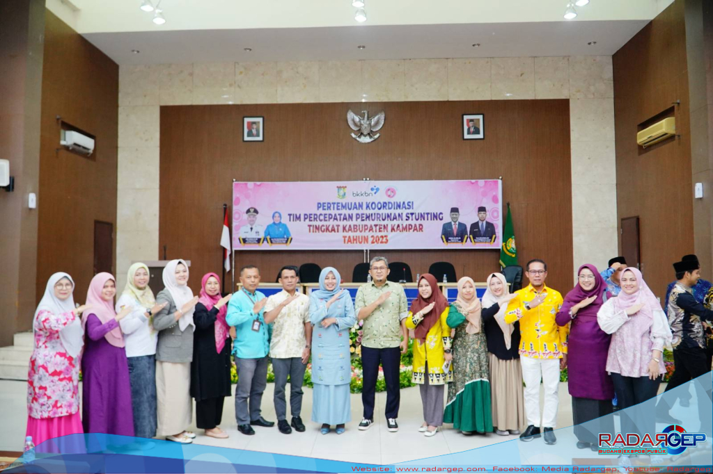 TPPS Kabupaten Kampar Lakukan Pertemuan Koordinasi Percepatan Penurunan Stunting