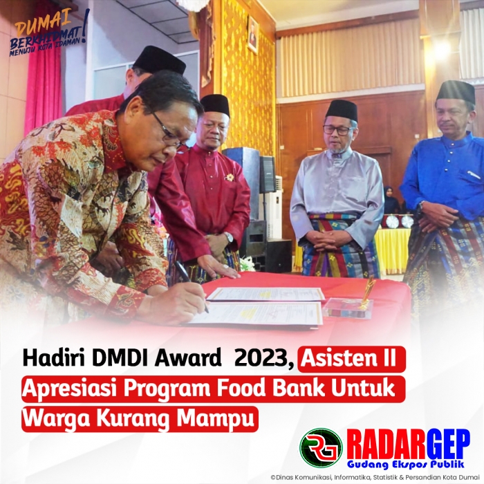 Hadiri DMDI Award 2023, Asisten II Apresiasi Program Food Bank Untuk Warga Kurang Mampu