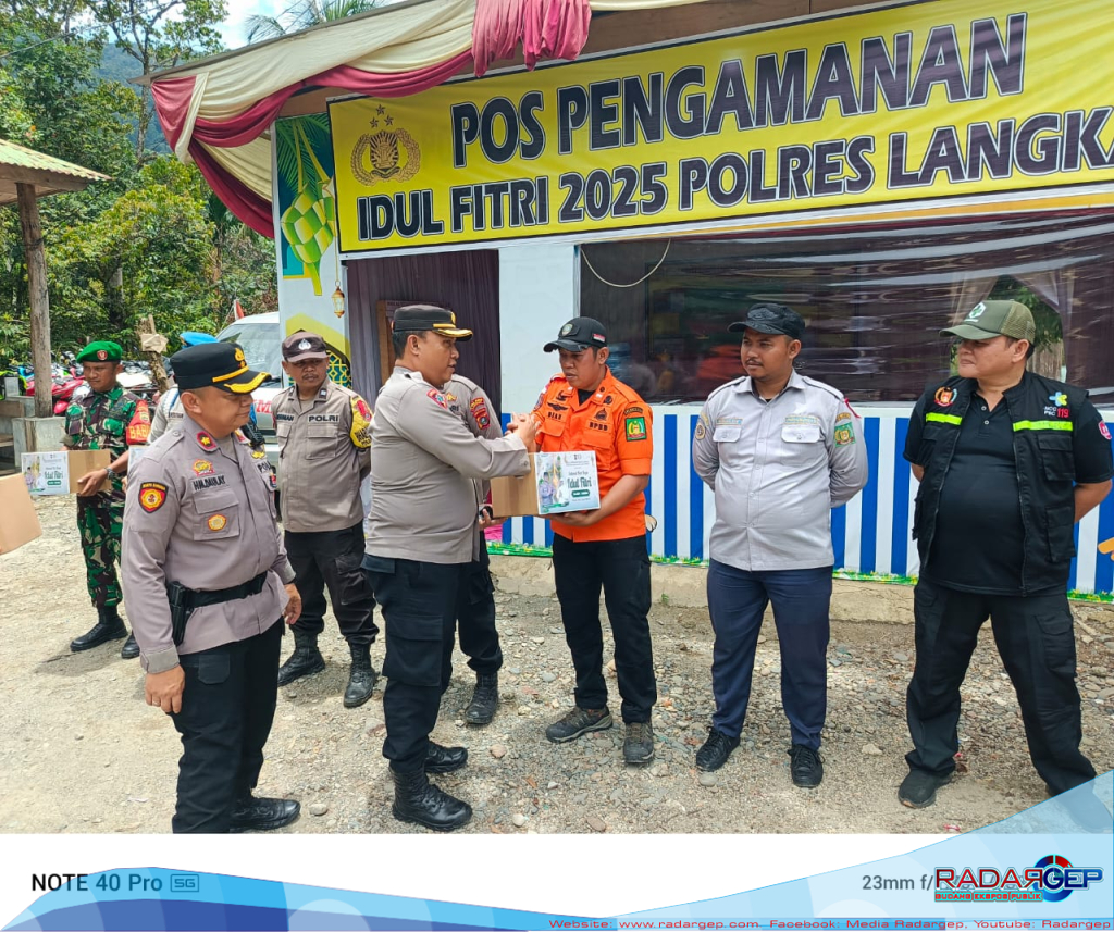 Wakapolres Langkat Kunjungi Pos Pengamanan Objek Wisata Tangkahan