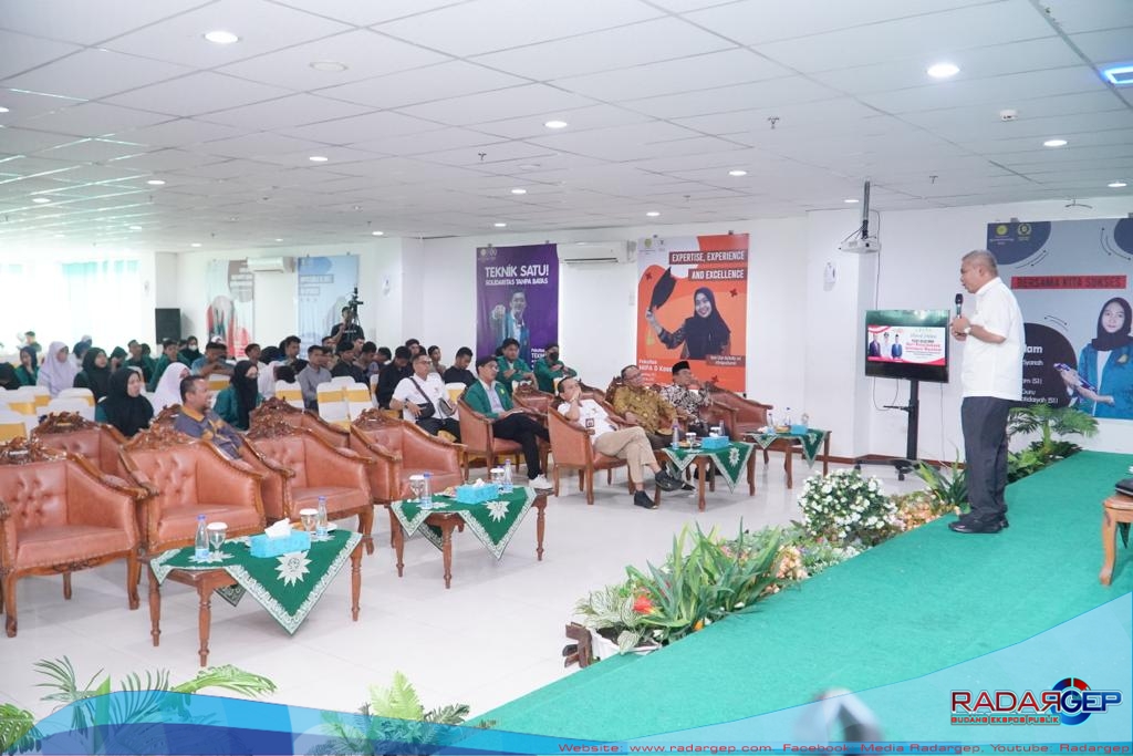 Ratusan Mahasiwa UMRI Ikuti Kuliah Umum Bersama Pj Bupati Kampar Dan KI Pusat