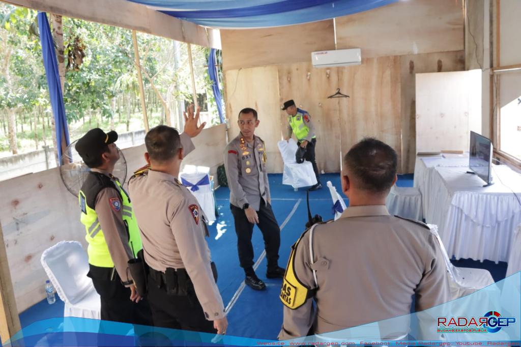 Kapolres Sergai Mengecek Pos Pemgamanan dan Pelayanan Idul Fitri 1445 H