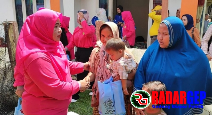 Bersempena Hari Jadi Kabupaten Kampar Ke-73 Tahun 2023, GOW Kampar Adakan Bakti Sosial Tekan Angka Stunting