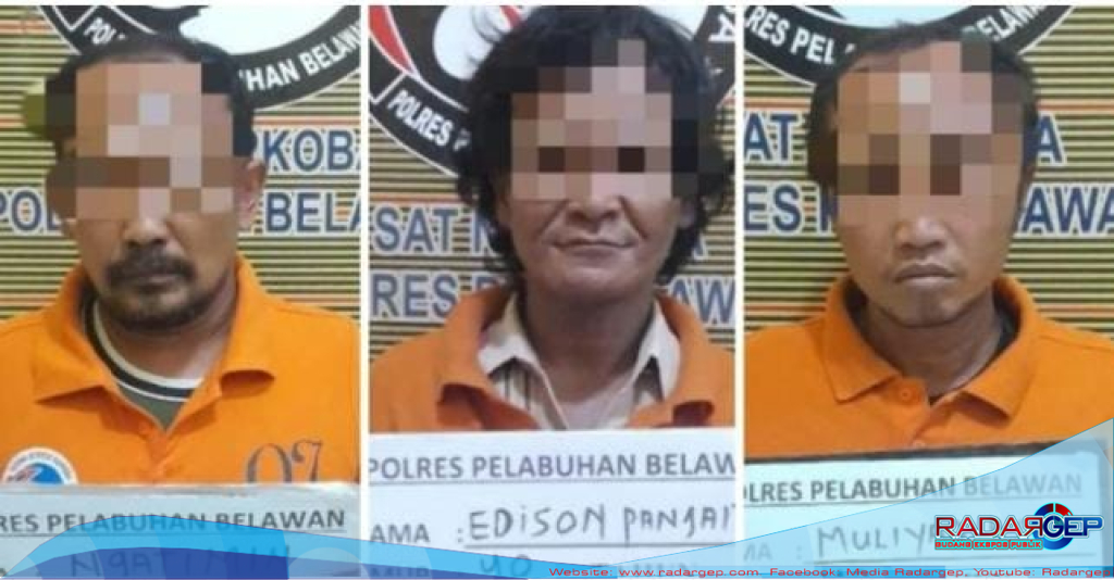 Polres Pelabuhan Belawan Grebek Kampung Narkoba, 3 Terduga Pelaku Tindak Pidana Narkoba Ditangkap
