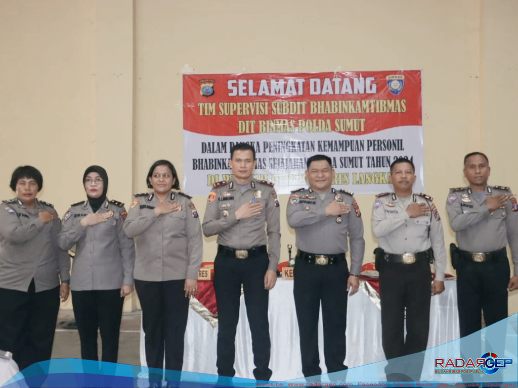 Polres Langkat Menerima Kunjungan Tim Supervisi Dari Polda Sumatera Utara