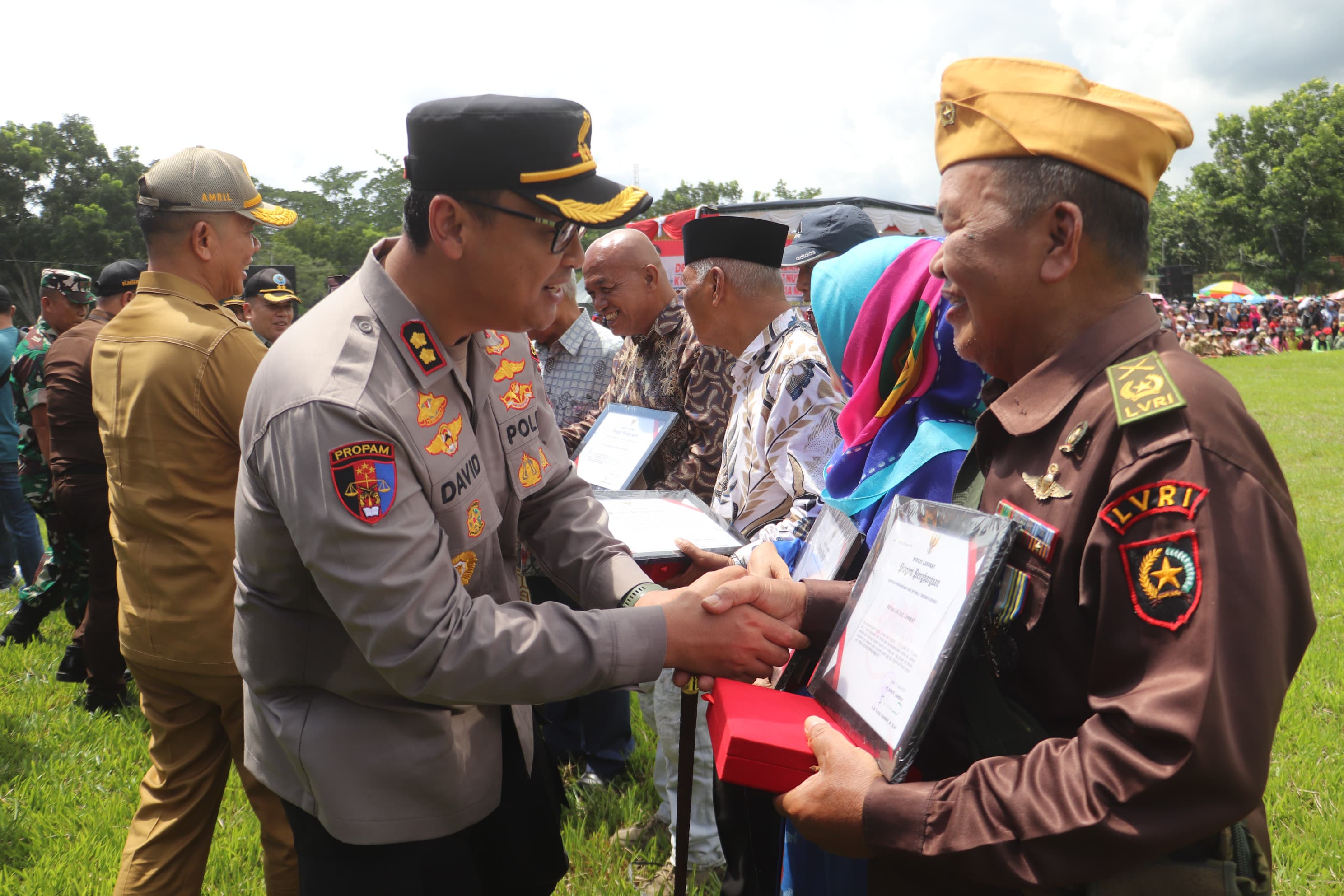 Kapolres Langkat Hadiri Puncak Peringatan Berandan Bumi Hangus yang ke-77 Pangkalan Berandan