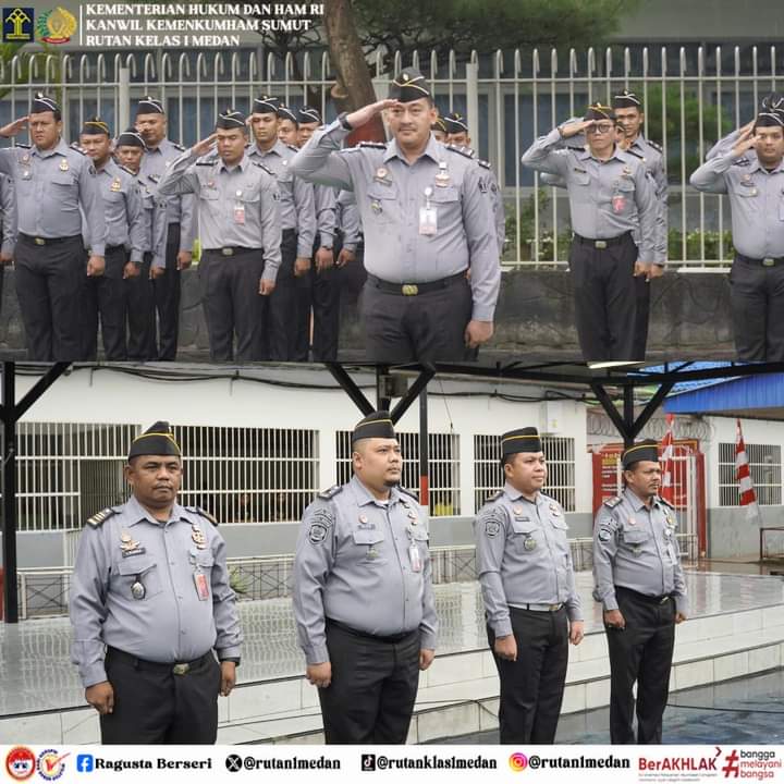Rutan Kelas I Medan Menggelar Upacara Dalam Memperingati Hari Kesaktian Pancasila
