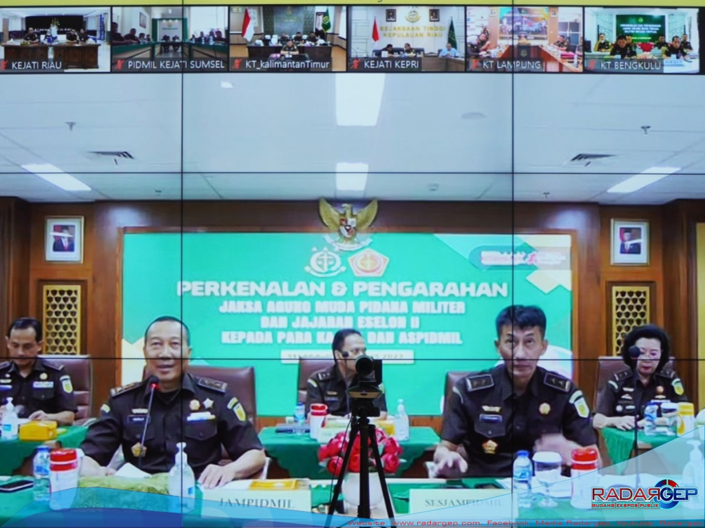 Wakajati Riau Mengikuti Kegiatan Perkenalan Jaksa Agung Muda Pidana Militer