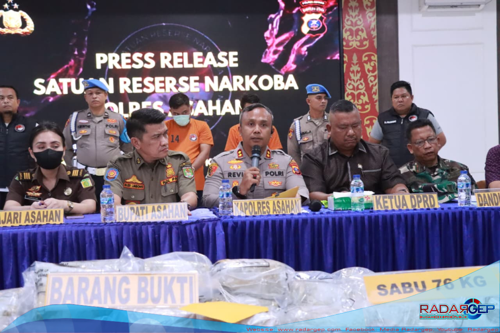 Polres Asahan Gagalkan Penyelundupan 76 Kilogram Sabu, Polda Sumut Apresiasi Kinerja Jajaran