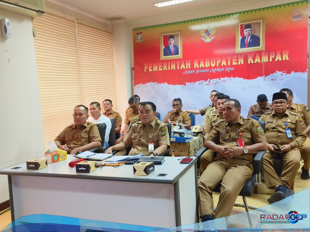 Pemkab Kampar Ikuti Rapat Dengan KPK RI Terkait Persiapan Bimtek Desa Antikorupsi Pada Juli Mendatang
