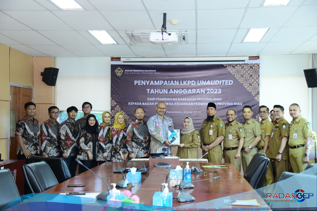 Bupati Bengkalis Serahkan LKPD Unaudited Tahun 2023 ke BPK RI Riau