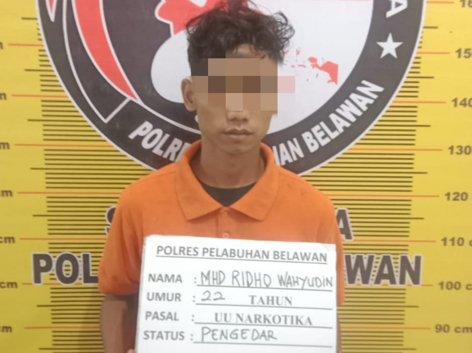 Sat Narkoba Polres Pelabuhan Belawan Tangkap Pengedar Shabu di Jalan Kayu Putih