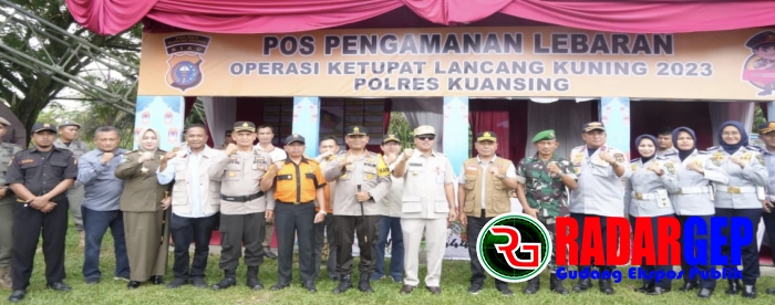 Pemkab Kuansing Dan Unsur TNI POLRI Tinjau Kesiapan Lebaran Idul Fitri
