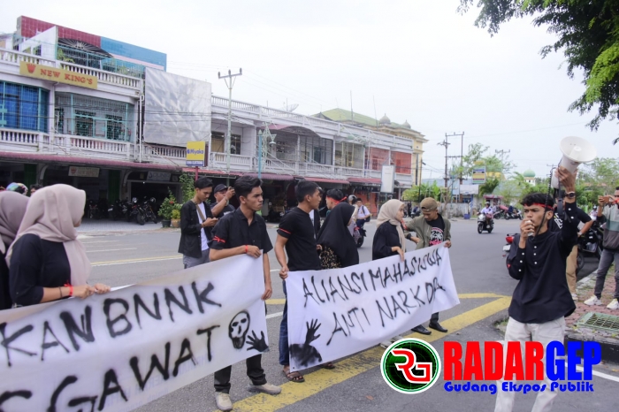 Pemkab Bengkalis Terima Audiensi Pendemo Dari Aliansi Mahasiswa Anti Narkoba