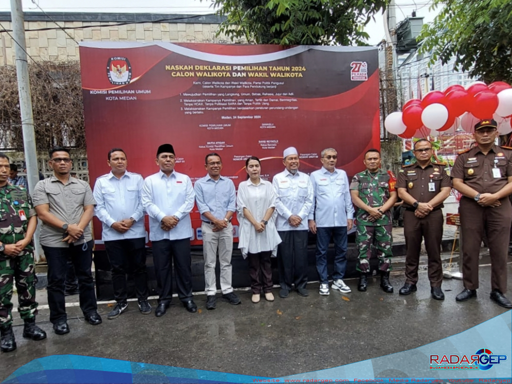 KPU Medan Ajak 3 Paslon Wali Kota dan Wakil Wali Kota Ciptakan Pilkada Damai