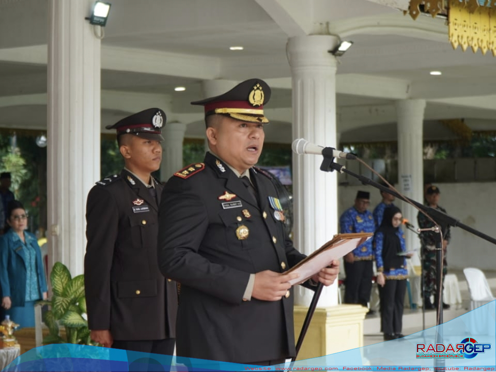 Kapolres Langkat Pimpin Upacara Harkitnas Ke-116