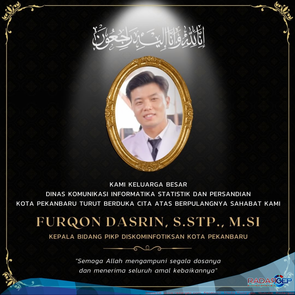 Kabid IKP Diskominfotiksan Pekanbaru, Furqon Dasrin Meninggal Dunia