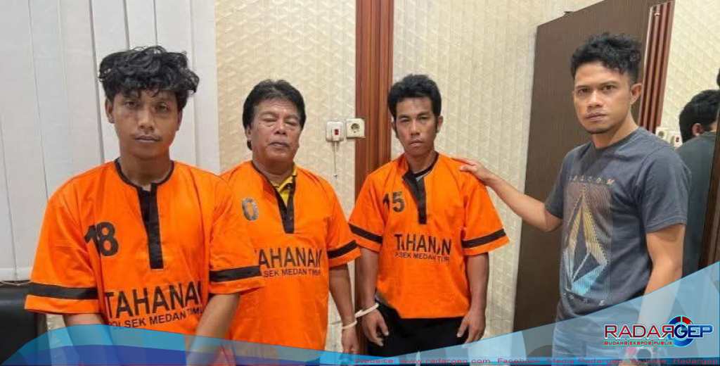 Pencurian Pintu Musala Eks Sekolah Medan Putri, Polisi Ringkus Pelaku dan Dua Penadah di Medan Timur