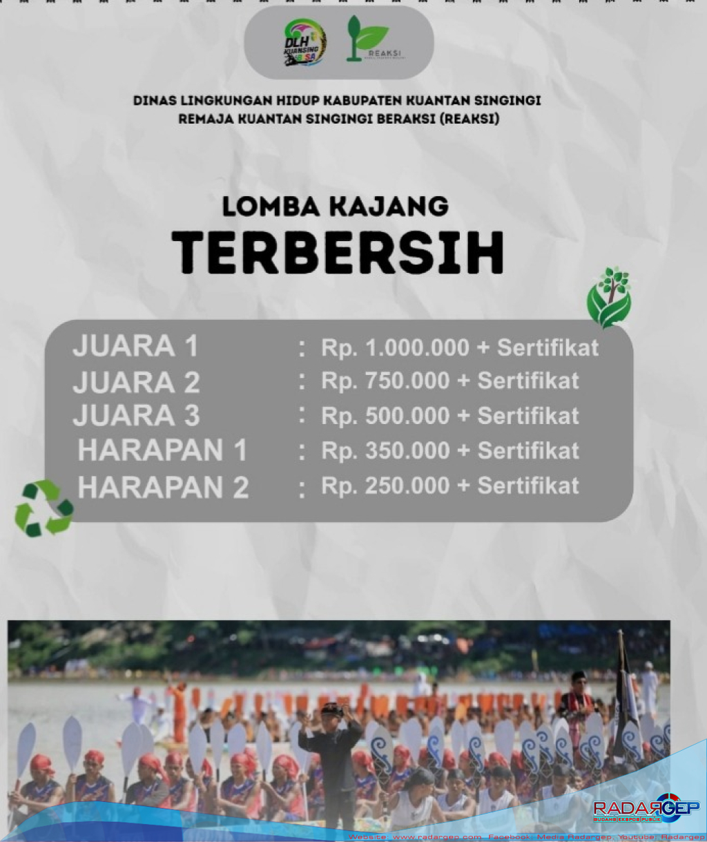 Pacu Jalur 2025, DLH Kuansing Selenggarakan Lomba Kajang Terbersih
