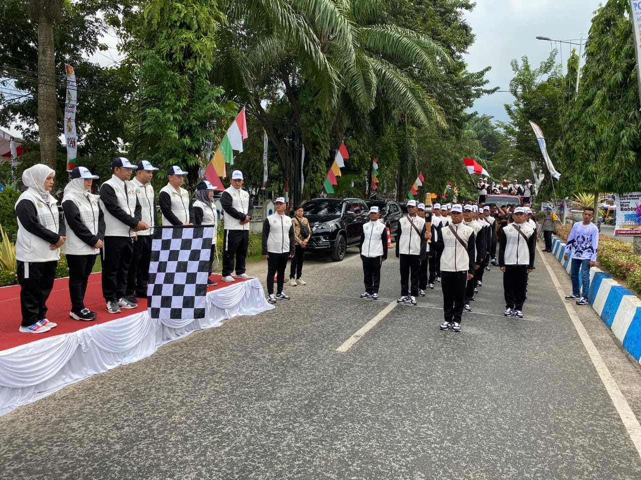Kapolresta Deli Serdang Hadiri Upacara Kirab Api PON XXI Aceh - Sumut Tahun 2024