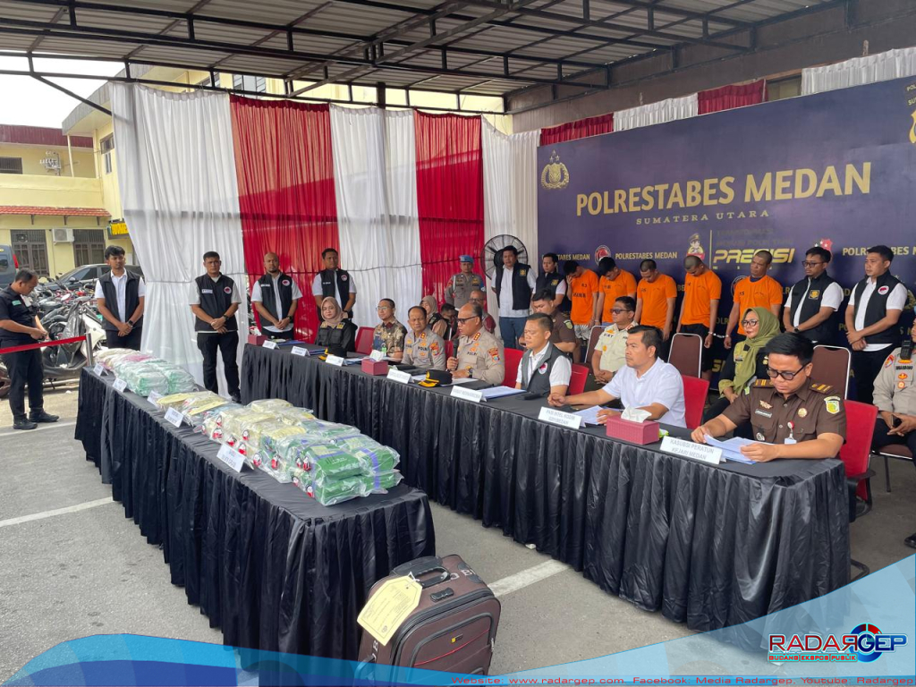 Polrestabes Medan Musnahkan Sabu 20Kg Dan 59.750 Ekstasi
