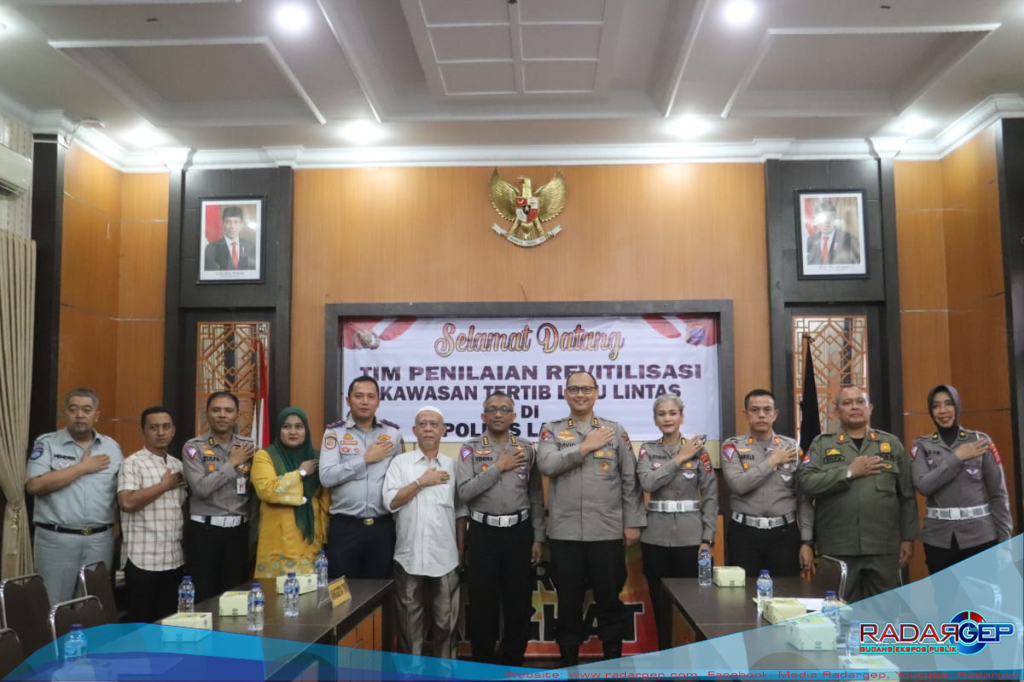 Polres Langkat Ikuti Penilaian Revitalisasi Kawasan Tertib Lalu Lintas