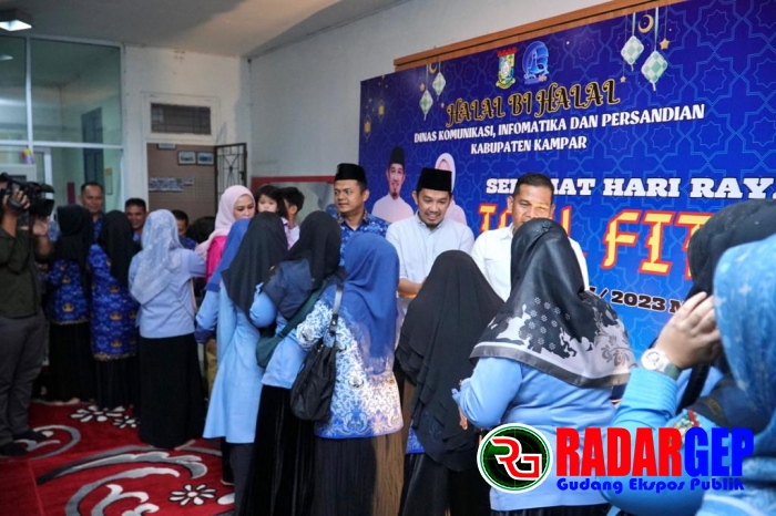 Jalin Silaturahmi, Kominfo Dan Persandian Kampar Halal Bihalal Dengan ASN/THL, Insan Pers Dan Pensiunan Kominfo