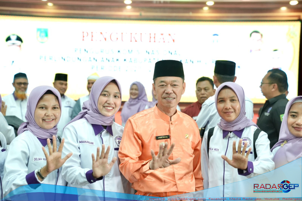 dr Maharani MM Dikukuhkan Jadi Ketua Komnas PA Kabupaten Rohil