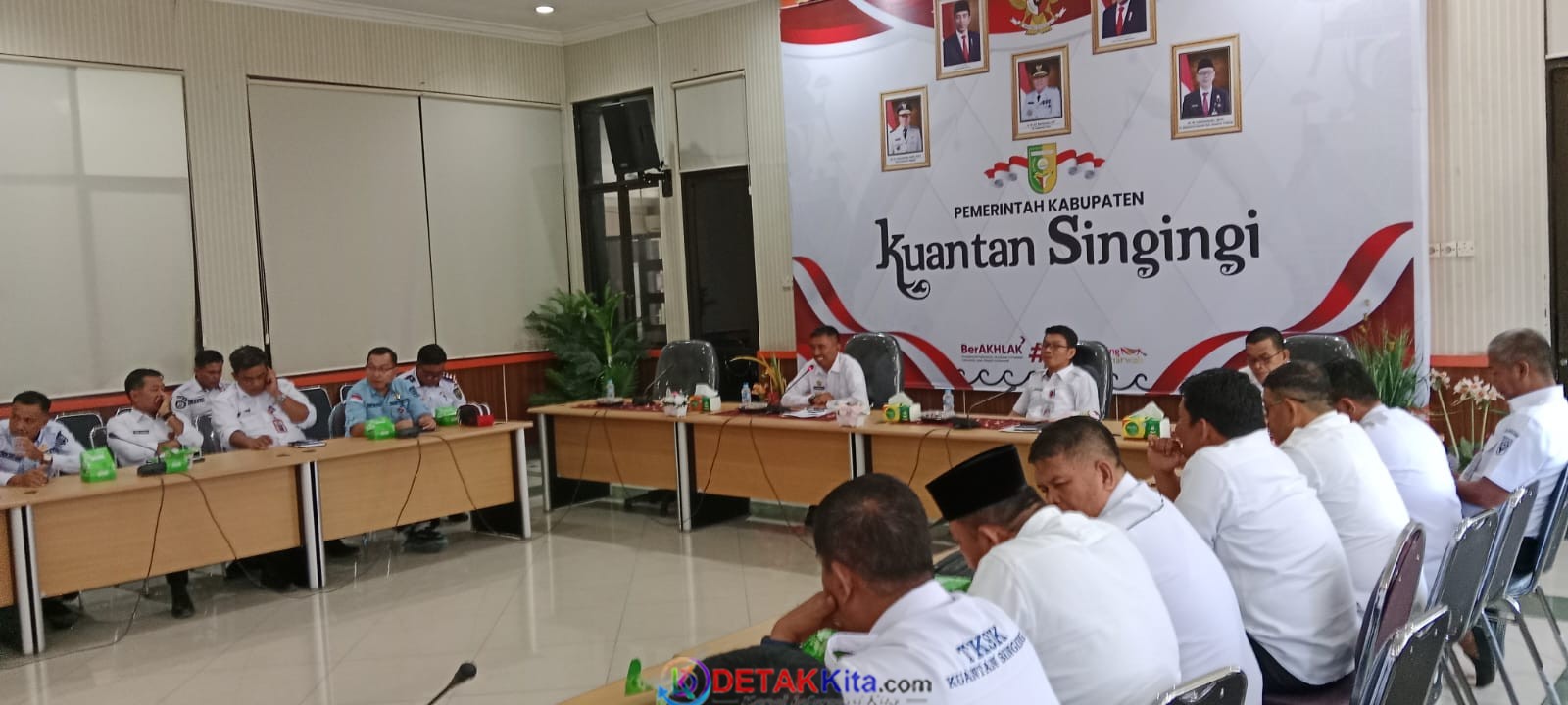 Hari Pertama Menjabat, Pjs Bupati Sri Sardono Silaturahmi Dengan Pejabat Kuansing