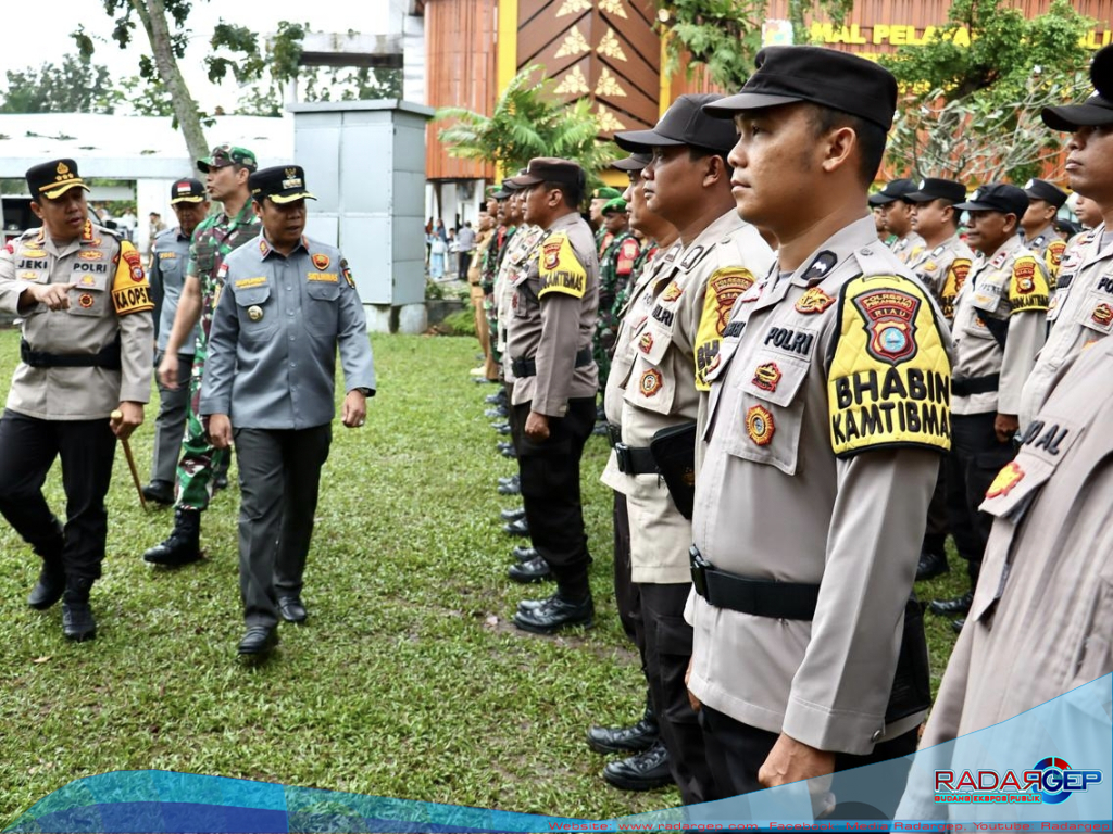 Linmas, Bhabinkamtibmas dan Babinsa di Kota Pekanbaru untuk Sukseskan Pemilu 2024