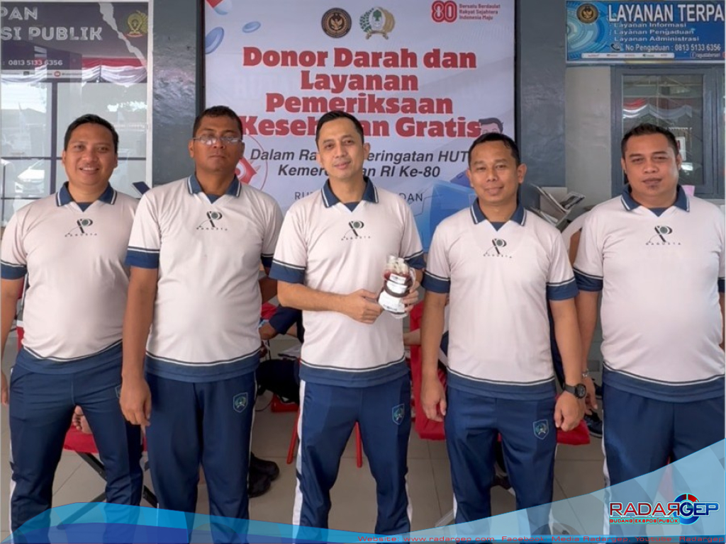 Semarak Kemerdekaan, Rutan Kelas I Medan Gelar Senam Sehat, Donor Darah dan Pemeriksaan Kesehatan Gratis