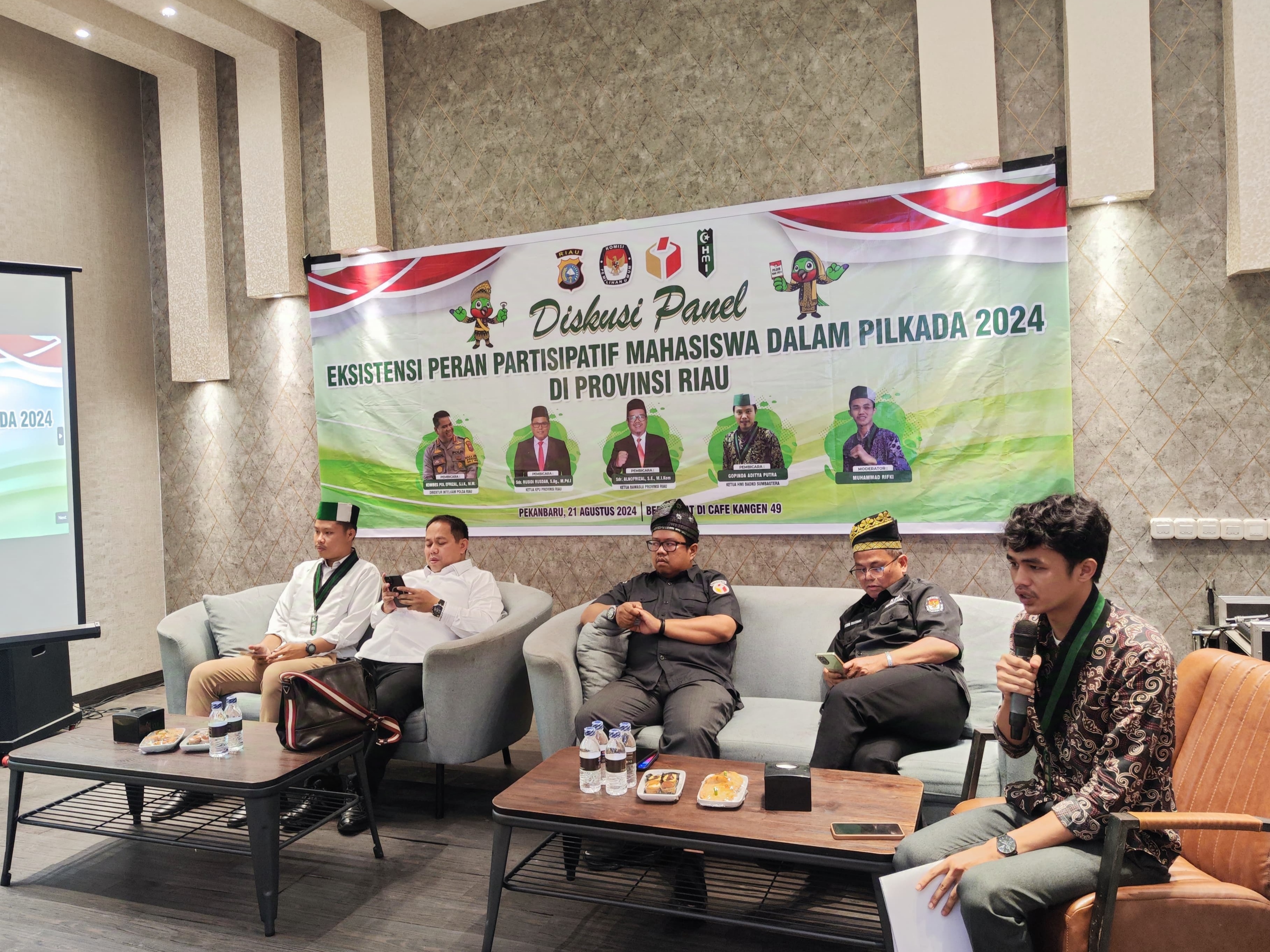Intelkam Polda Riau Gelar Diskusi Paneldan Hadiri Deklarasi HMI