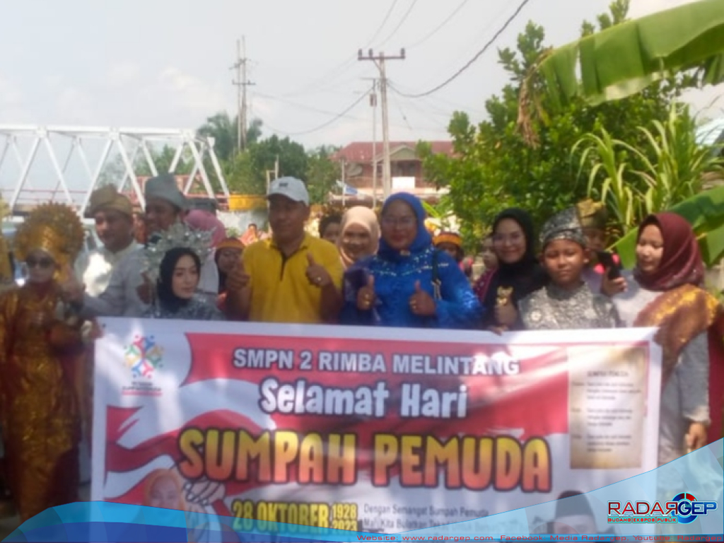 SMPN 02 Rimba Melintang Rokan Hilir Gelar Karnaval Bhineka Tunggal Ika