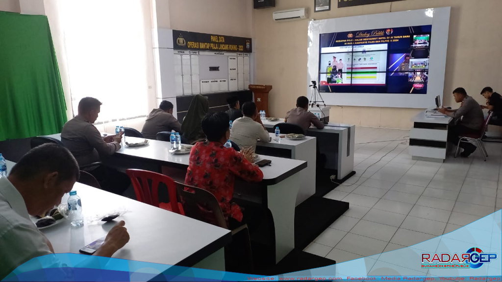 Polres Bengkalis Gelar Rapat Zoom Meeting