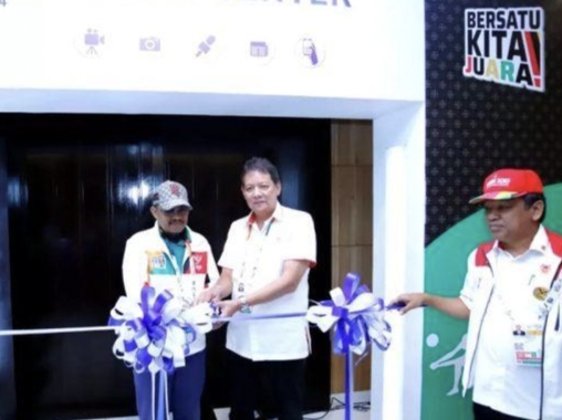 Media Center Utama PON XXI Sumut Diresmikan Kadis Kominfo