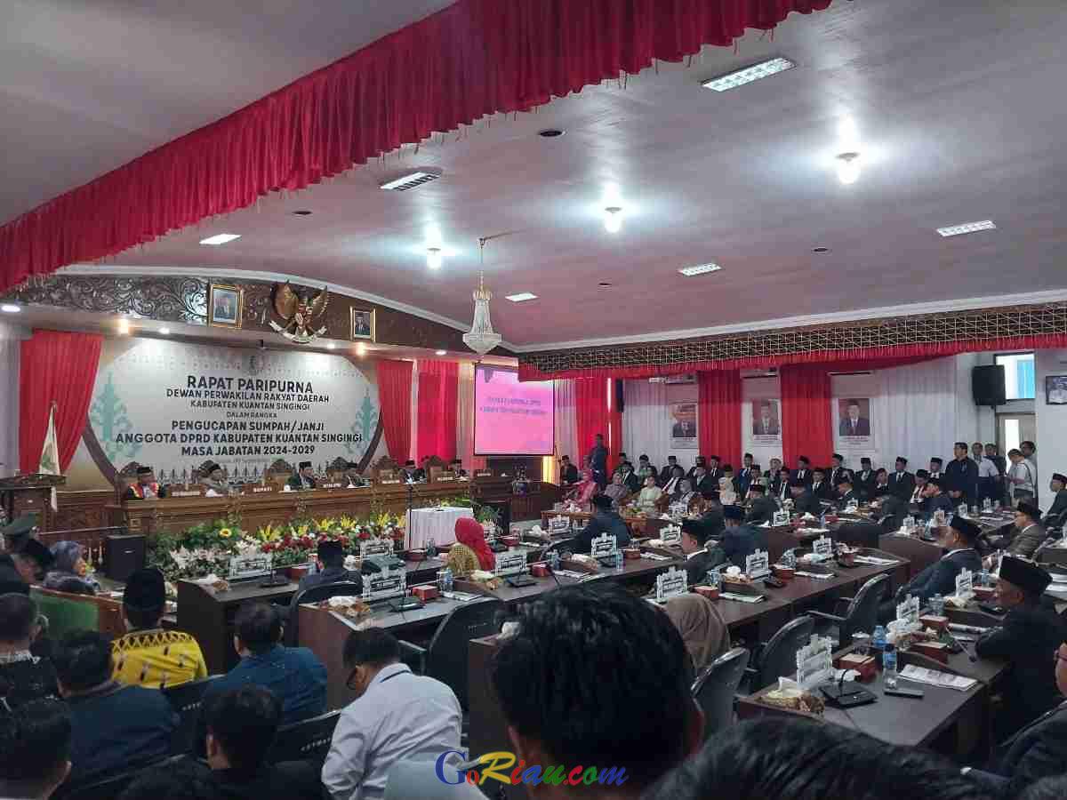 Resmi, 35 Anggota DPRD Kuansing Periode 2024 - 2029 Dilantik